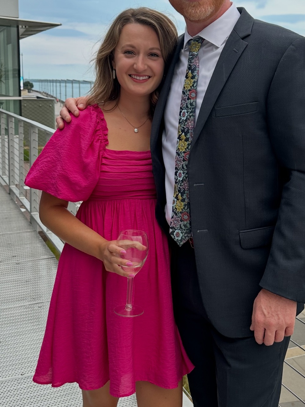 Moon River Hot Pink Summer Dress